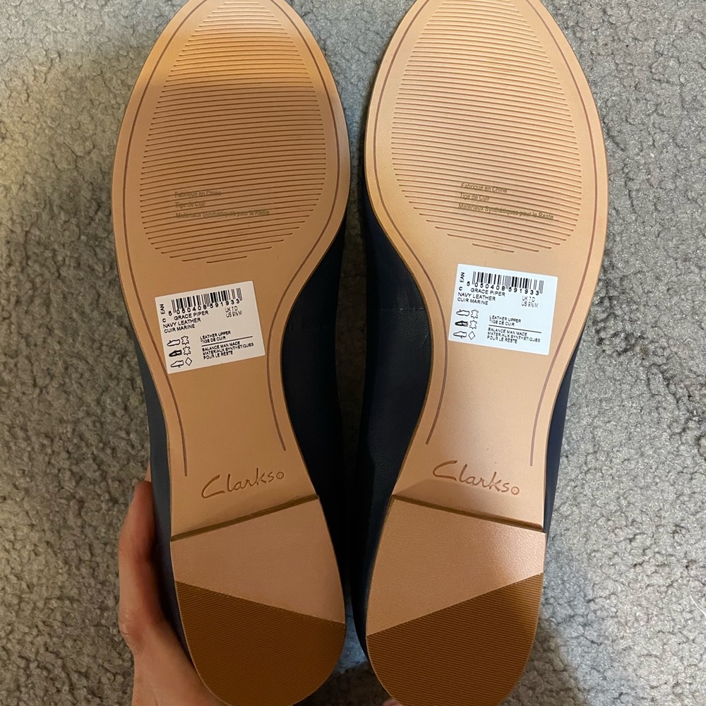 Clarks Grace Piper Ballet Leather Flats - Picture 5 of 7